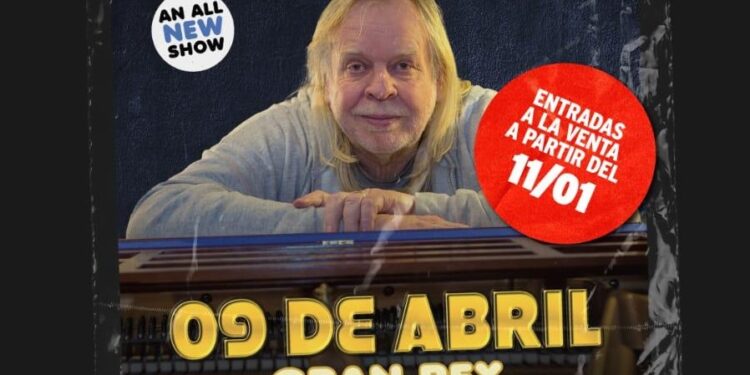 Rick Wakeman llega a la Argentina