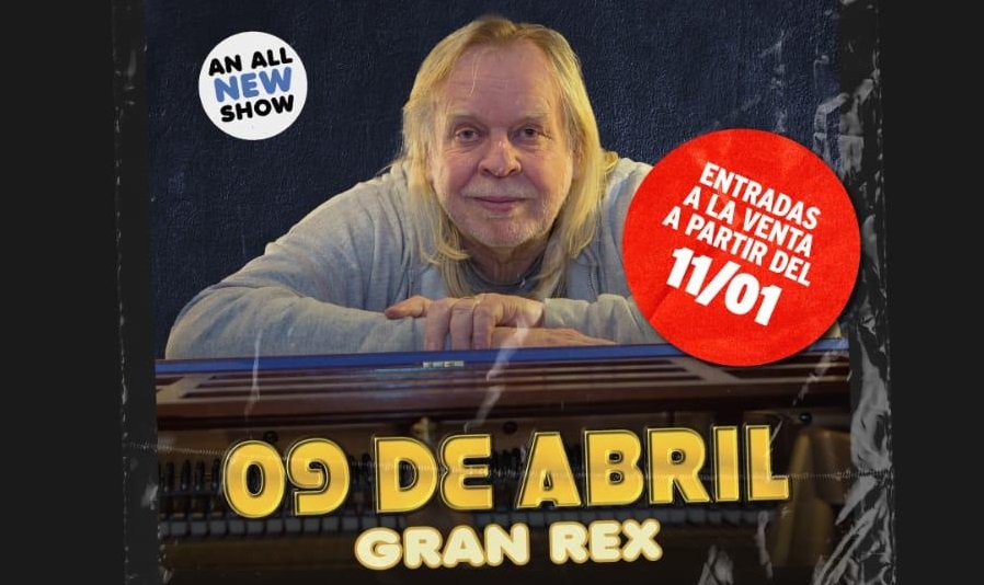 Rick Wakeman llega a la Argentina